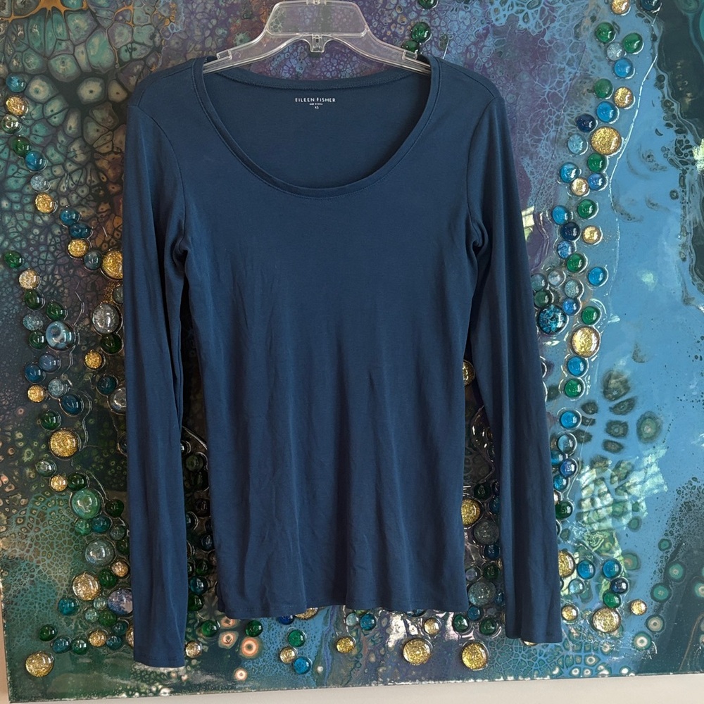 Teal Organic Cotton LS Tee